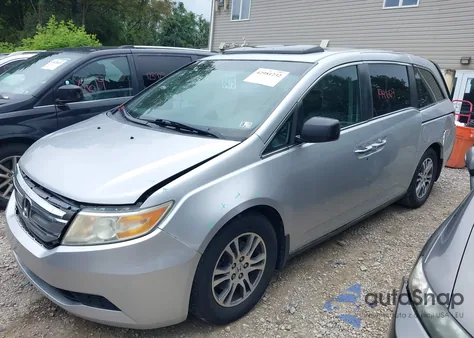 2013 Honda Odyssey Ex-L from USA, damaged, VIN 5FNRL5H69DB077610